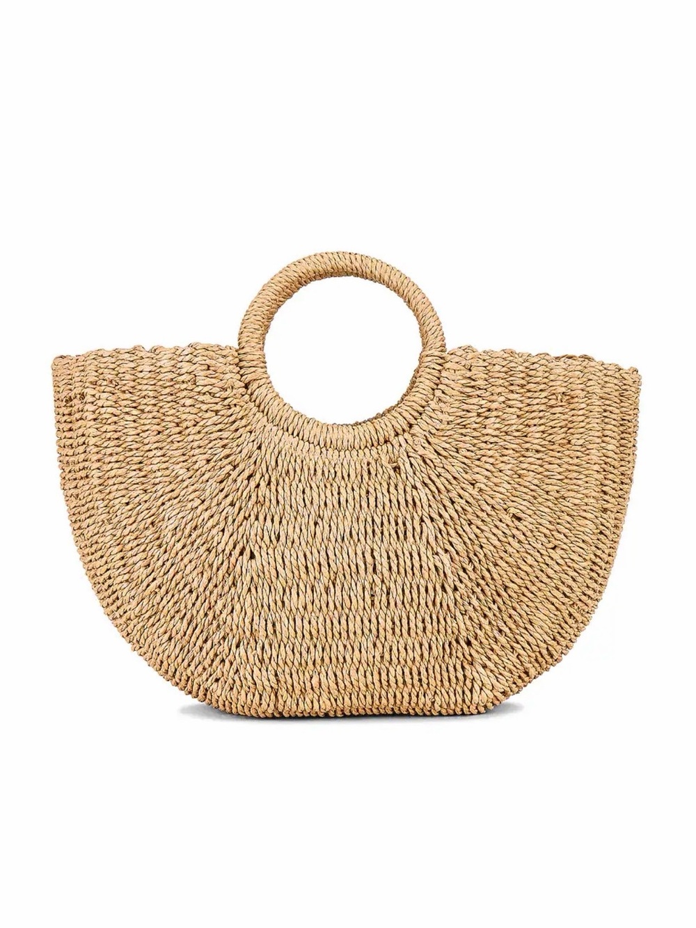 Woven Hand Bag with Cotton Drawstring Liner